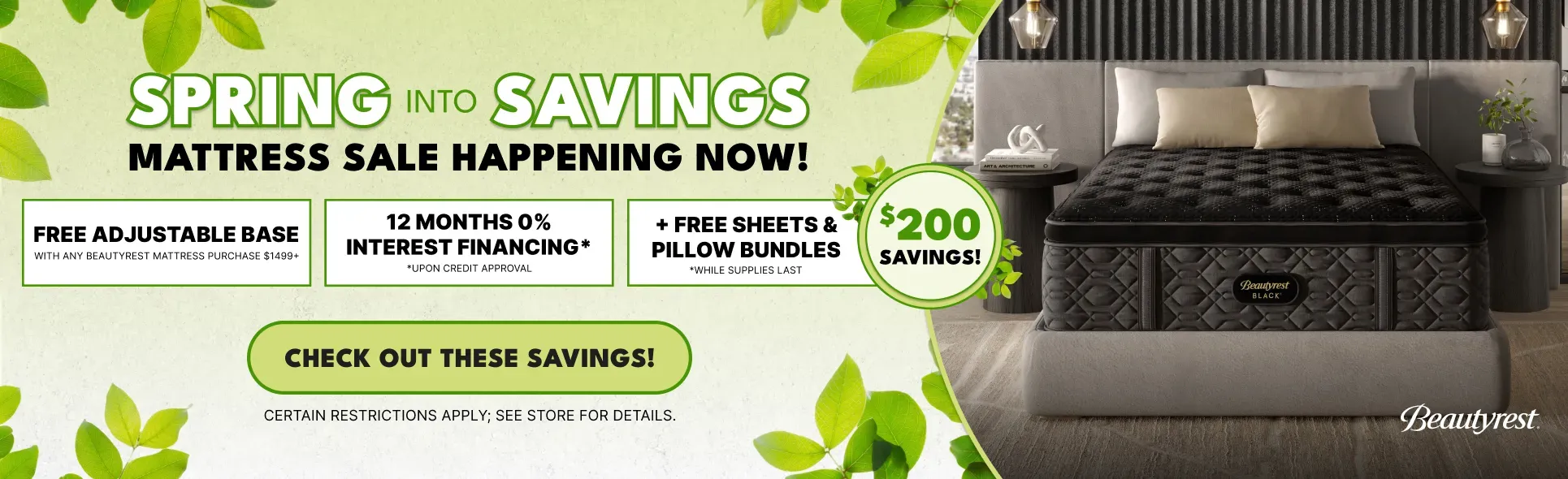 Spring Into Savings Beautyrest